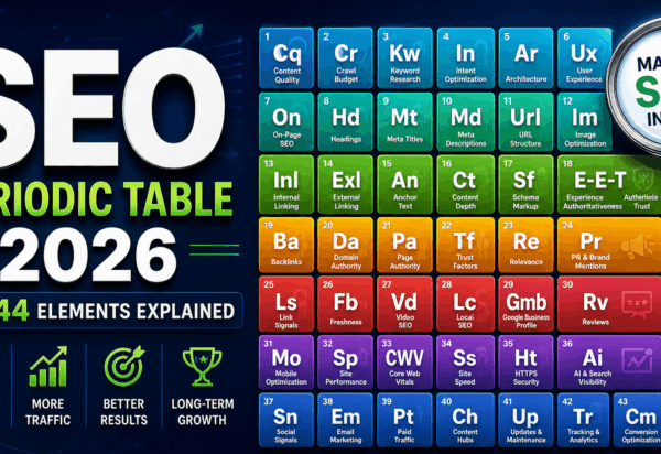 SEO Periodic Table 2025 All 44 Elements Explained SEO Periodic Table 2025 All 44 Elements Explained
